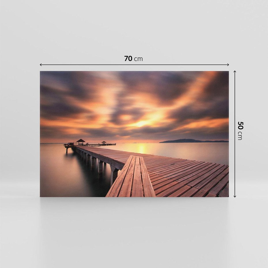 Obraz na płótnie 70x50 - Marina nad Oceanem - Tajlandia, marina