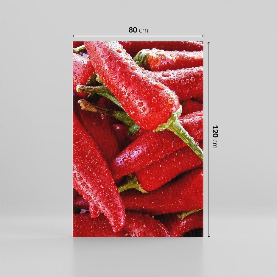 Obraz na płótnie 80x120 - Czerwone Papryczki - czerwone, papryczki