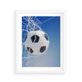 Plakat w ramie 40x50 - Pasja na Plaży - piłka, siatka - rama biała