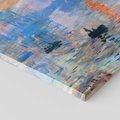 Obraz na płótnie 50x50 - Impresja Wschód Słońca 1872, Claude Monet - Reprodukcja - reprodukcja, obraz na płótnie