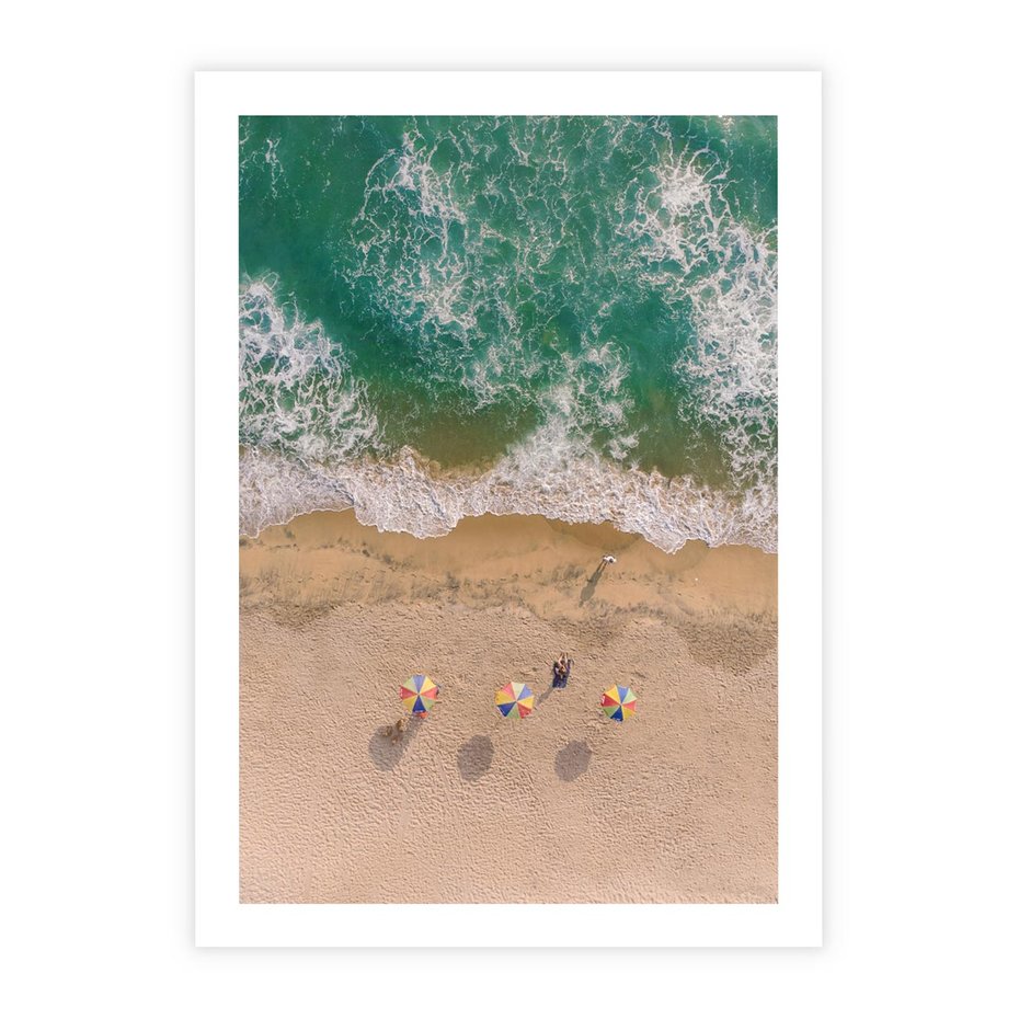 Plakat bez ramy 40x50 - Letnie Wakacje na Horyzoncie - plaża, morze