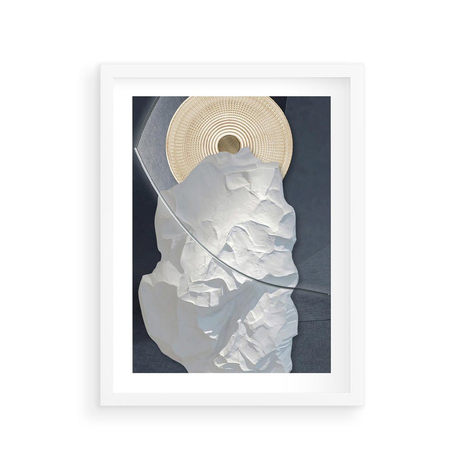 Plakat w ramie 30x40 - Wyraz Twojej Wyjątkowości - sztuka, nowoczesna - rama biała