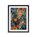 Plakat w ramie 30x40 - Echa Nietuzinkowych Wzorców - abstrakcyjny obraz olejny, jak picasso - rama czarna