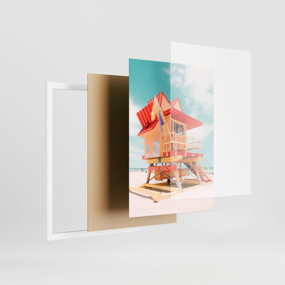 Zestaw obrazy w ramie 30x40 galeria - Wesoły, cytat, kolorowe, balony - rama biała