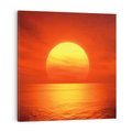 Obraz na płótnie 50x50 - Słońce nad morzem - słońce, morze