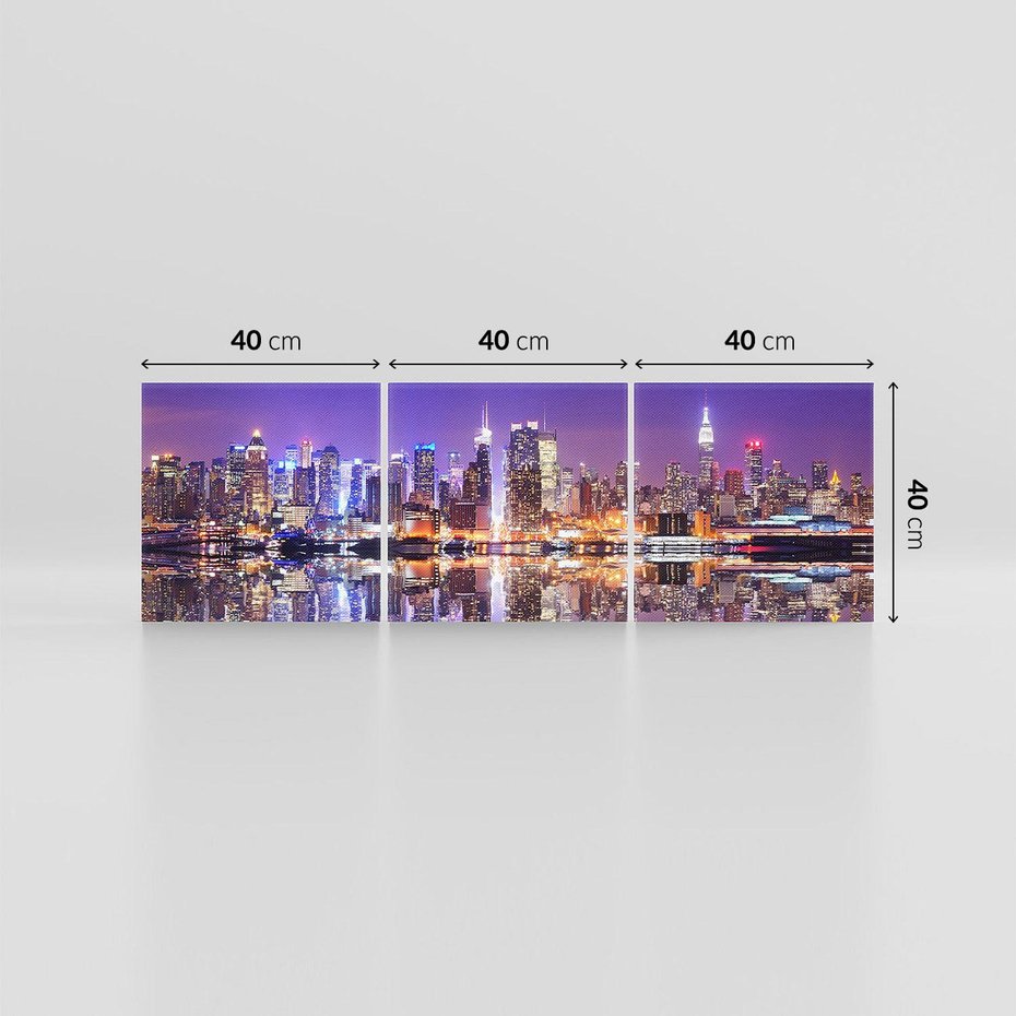 Obraz na płótnie 120x40 - Dynamiczne miasto - Nowy Jork - USA, miasto