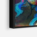 Obraz w ramie 70x100 - Bujna Ekspresja - grafika komputerowa, przypomina obraz olejny - rama czarna