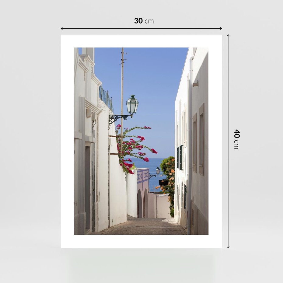 Plakat bez ramy 30x40 - Podróże w Czasie: Perspektywiczna Uliczka - uliczka, perspektywa