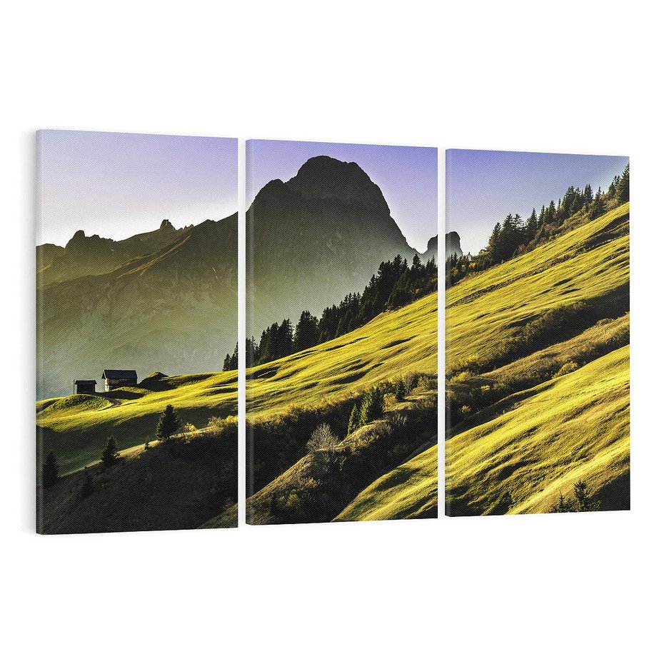 Obraz na płótnie 120x80 - Górska łąka - góry, łąka