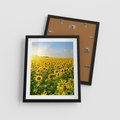 Plakat w ramie 40x50 - Idylla na łące słoneczników - łąka, słoneczniki - rama czarna