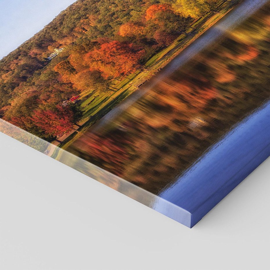 Obraz na płótnie 120x80 - Jezioro w lesie - jezioro, las