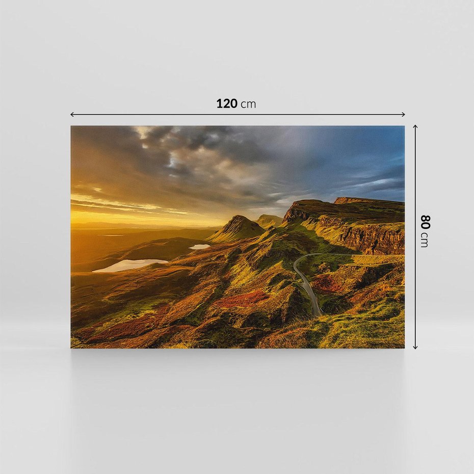 Obraz na płótnie 120x80 - Idylla górskiego krajobrazu - krajobraz, góry