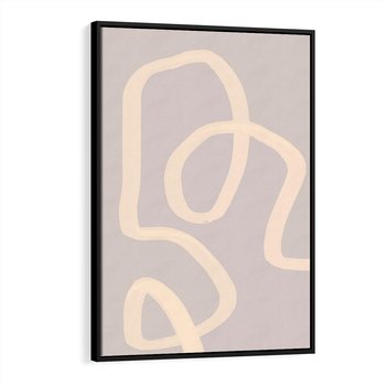 Obraz w ramie 70x100 - Nowoczesne Odbicia - minimalistyczny obraz, nowoczesny - rama czarna