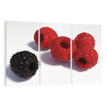 Obraz na płótnie 120x80 - Maliny Jeżyny Owoce - maliny, jeżyny