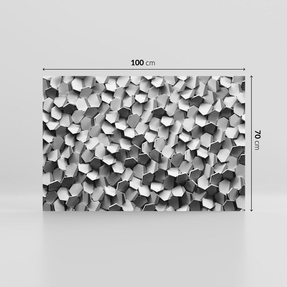 Obraz na płótnie 100x70 - Odkryj głębię sztuki - graficzne, 3D
