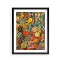Plakat w ramie 40x50 - Księga Surrealnych Wyobrażeń - abstrakcyjny obraz owoców, jak picasso - rama czarna