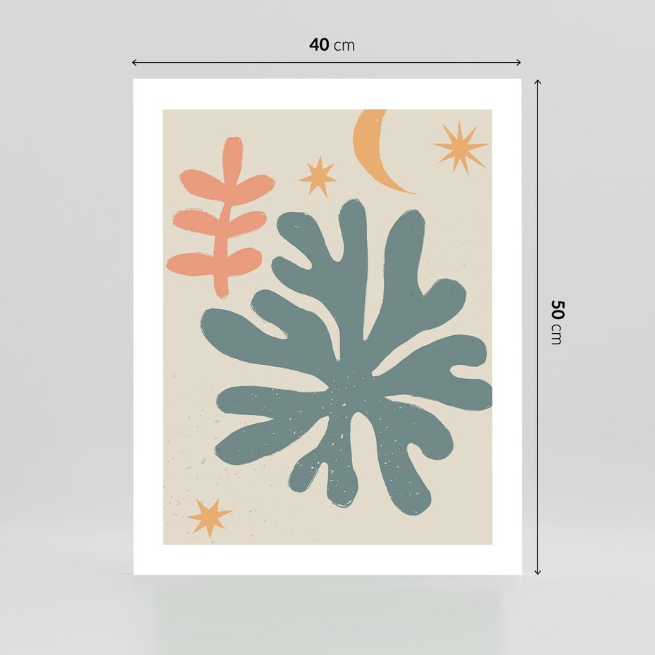 Plakat bez ramy 40x50 - Rozbłysk Emanacji - boho formy, kształty