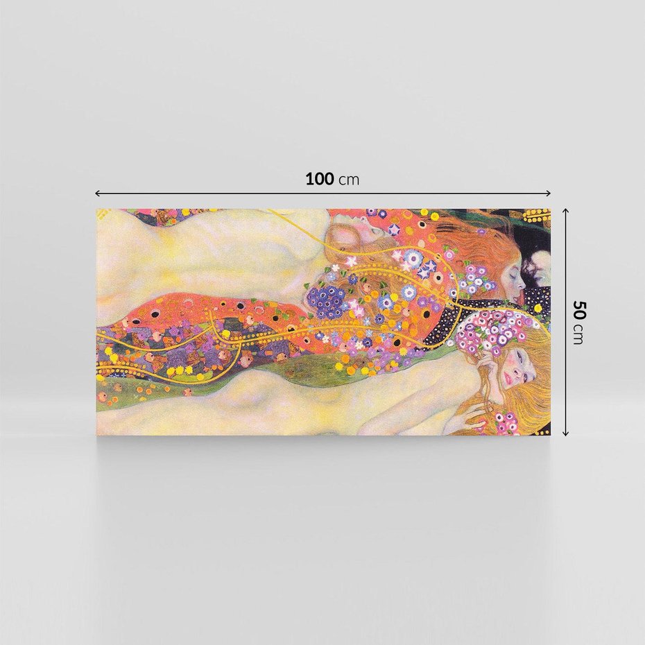 Obraz na płótnie 100x50 - "Water Serpents II" (1907) Gustav Klimt - Reprodukcja - reprodukcja, obraz na płótnie