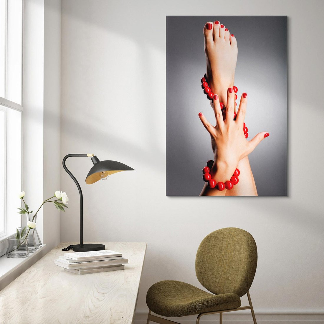 Obraz na płótnie 70x100 - Manicure i Pedicure - Piękno Paznokci - manicure, pedicure