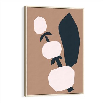 Obraz w ramie 50x70 - Harmonia Boho Ducha - abstrakcyjny obraz, plakat - rama drewno