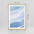 Plakat w ramie 50x70 - Abstrakcyjna akwarela - abstrakcja, akwarela - rama drewno