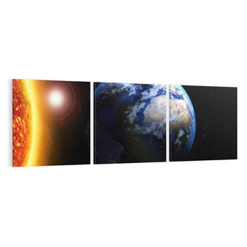 Obraz na płótnie 150x50 - Piękno Ziemi - kosmos, ziemia