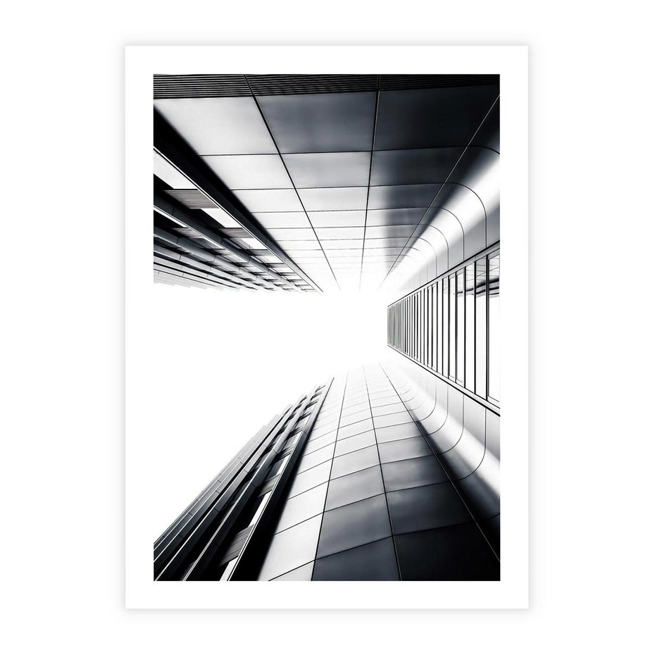Plakat bez ramy 50x70 - Architektura o Prostych Formach - architektura, proste formy