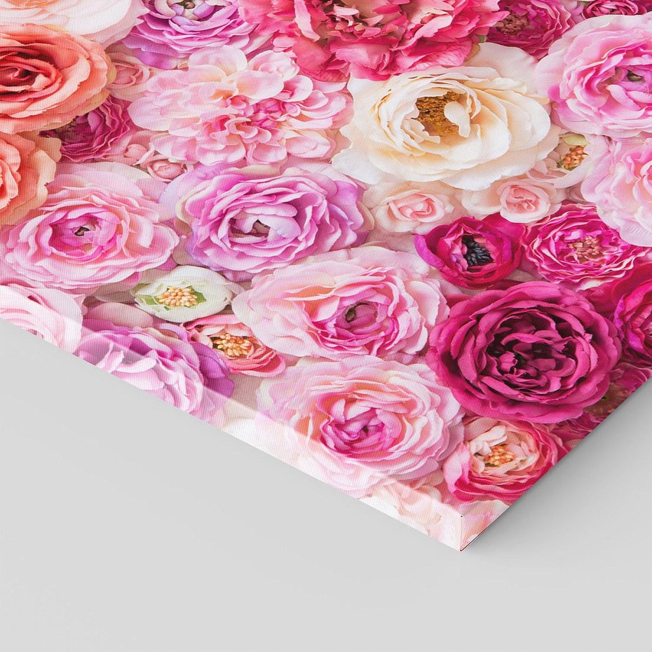 Obraz na płótnie 50x50 - Róże w pełnym rozkwicie - róże, kwiaty