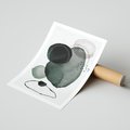 Plakat bez ramy 30x40 - Abstrakcyjne Plamy w Akwareli - abstrakcyjne akwarelowe plamy