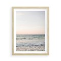 Plakat w ramie 50x70 - Morze i Fale - morze, fale - rama drewno