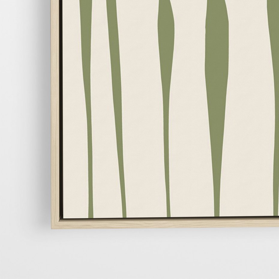 Obraz w ramie 50x70 - Akwarelowe Echa Przyrody - kwiaty, nowoczesny plakat - rama drewno