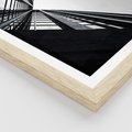 Plakat w ramie 40x50 - Nowoczesność w Linii - architektura, proste linie - rama drewno