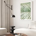 Plakat bez ramy 30x40 - Liście Palmy: Egzotyczna Grafika - palma, liście palmy