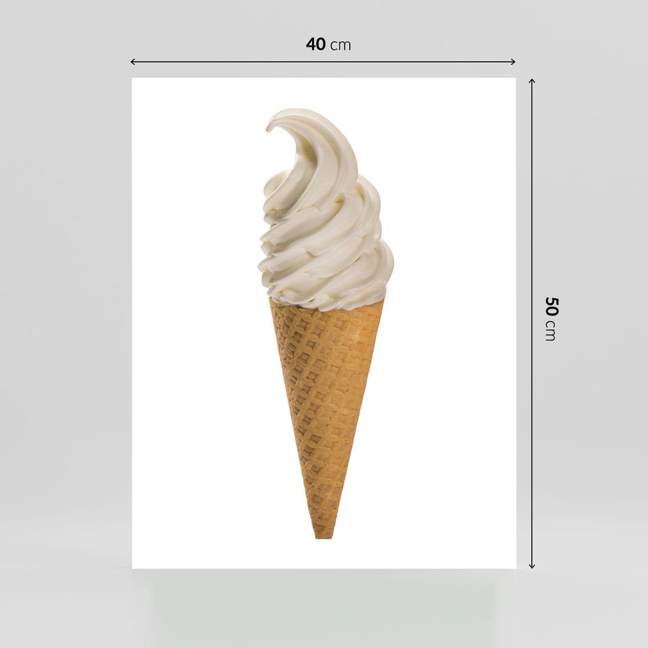 Plakat bez ramy 40x50 - Rozkoszna Chłodząca Radość - lody, lód