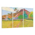 Obraz na płótnie 120x80 - Krajobraz Tahiti 1891, Paul Gauguin - Reprodukcja - reprodukcja, obraz na płótnie