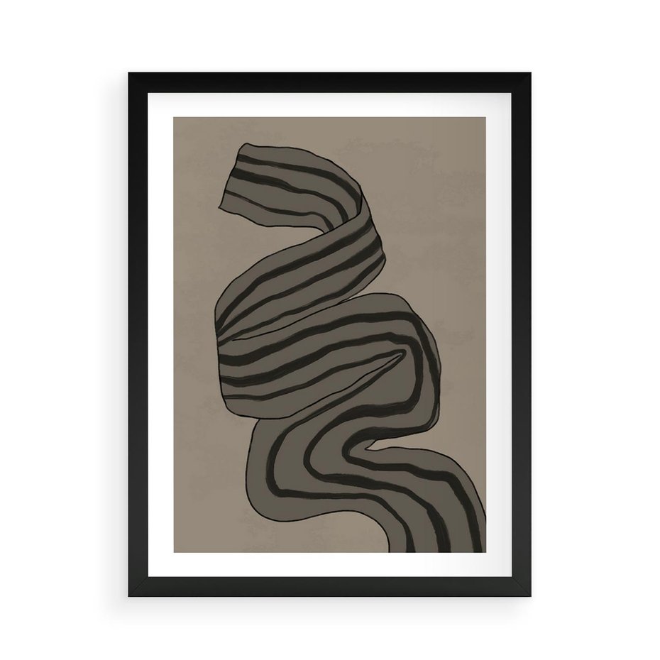 Plakat w ramie 50x70 - Niezwykłe Przesilenia - nowoczesna geometryczna sztuka, loftowe wnętrze - rama czarna