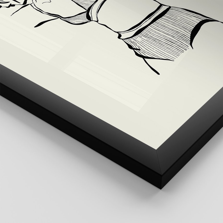 Zestaw obrazy w ramie 40x50 galeria - Kobiece, plakaty, bielizna, garderoba - rama czarna