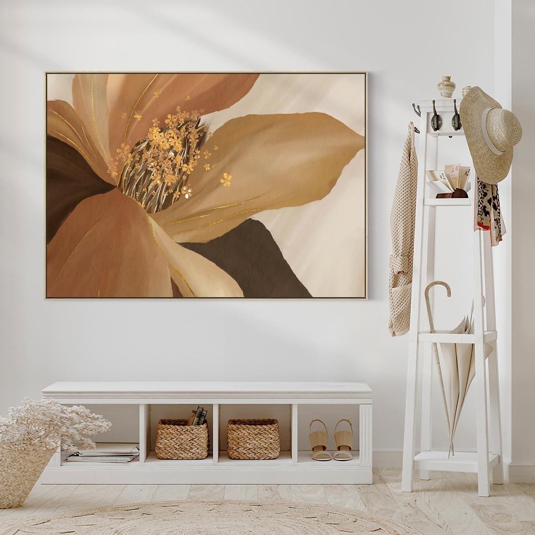 Obraz w ramie 120x80 - Wyraz Luksusu - sztuka, nowoczesna - rama drewno