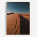 Obraz w ramie 80x120 - Piasek pustyni w ogniu - pustynia, piasek - rama drewno