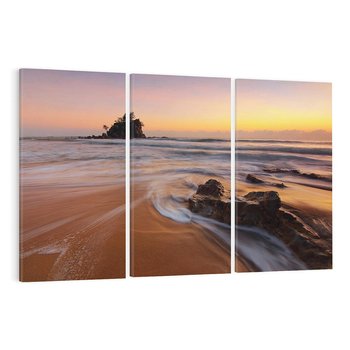 Obraz na płótnie 120x80 - Skały nad morzem - morze, plaża