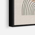 Obraz w ramie 70x100 - Nowy Rytuał - abstrakcyjna sztuka, boho kształty - rama czarna