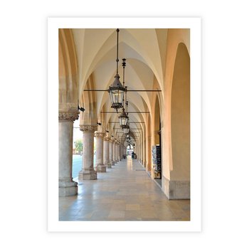 Plakat bez ramy 21x30 - Uliczka w perspektywie czasu - uliczka, perspektywa