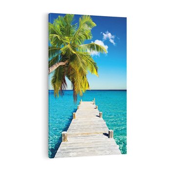 Obraz na płótnie 70x100 - Hawajskie Palmy - palma, morze