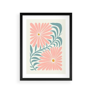 Plakat w ramie 40x50 - Kształtując Marzenia - kwiaty, sztuka nowoczesna - rama czarna