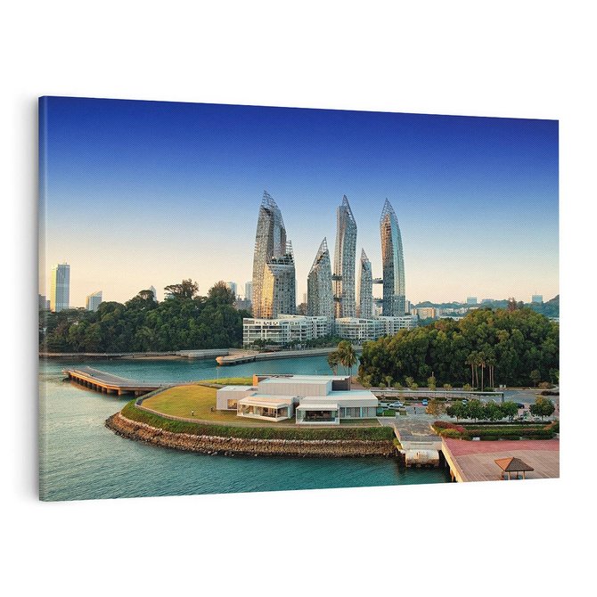 Obraz na płótnie 100x70 - Azja miasto architektonicznej ekstrawagancji - Azja, miasto