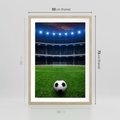 Plakat w ramie 50x70 - Piłka nożna - gol! - piłka nożna, gol - rama drewno