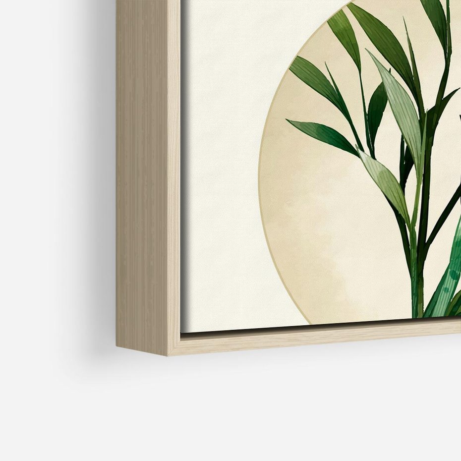 Obraz w ramie 80x80 - Rozkwitająca Delikatność - japońska sztuka, ptak - rama drewno