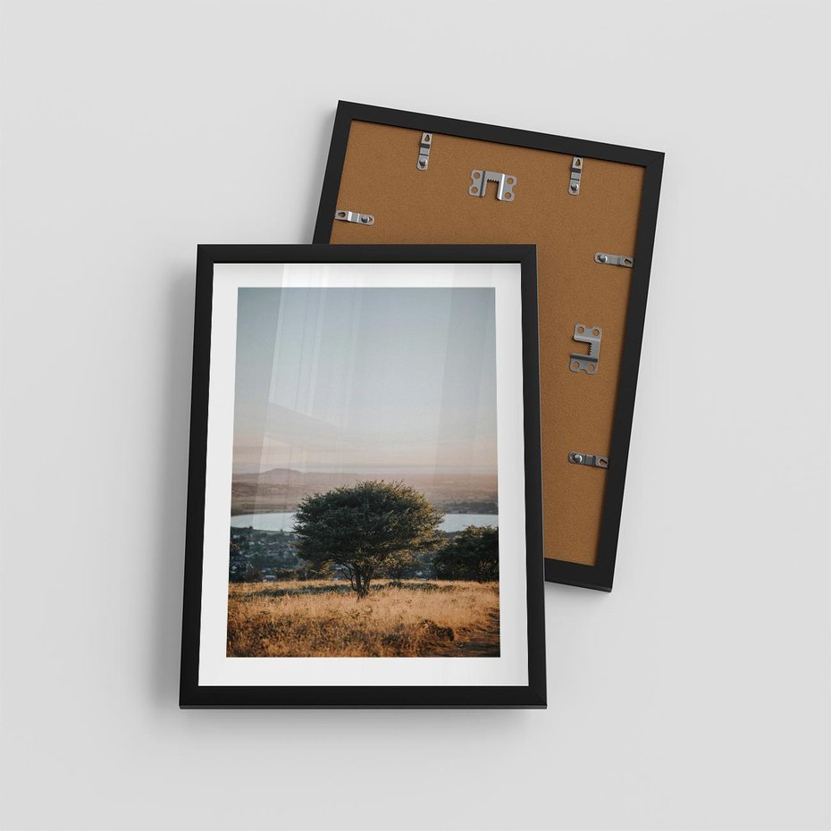 Plakat w ramie 30x40 - Siła Natury - drzewo, pejzaż - rama czarna