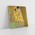 Obraz na płótnie 80x80 - "Pocałunek" (1907–1908) Gustav Klimt - Reprodukcja - reprodukcja, obraz na płótnie
