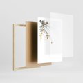 Plakat w ramie 30x40 - Złota Jesień - drzewo, żółte liście - rama drewno